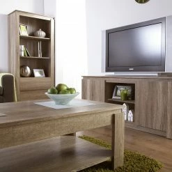 GFW Canyon Oak 2 Drawer Bookcase Baths