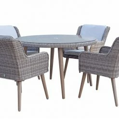 Baths Signature Weave Danielle 4 Seat Dining Set