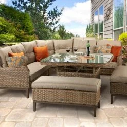 Signature Weave Diana Corner Dining Sofa Set