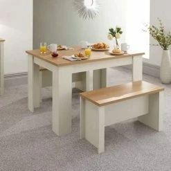 GFW Lancaster Dining Table And Benches