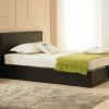 Emporia Beds Madrid Faux Leather Ottoman Bed Brown