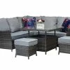 Signature Weave Francesca Corner Dining Sofa Set Baths