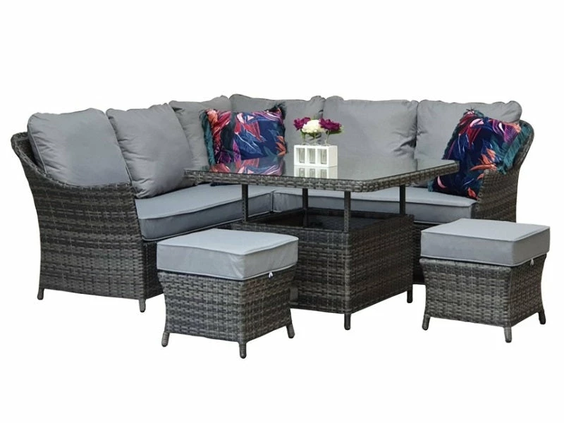 Signature Weave Francesca Corner Dining Sofa Set Baths