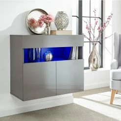 GFW Galicia Wall Mounted Sideboard With LED GFW Furniture