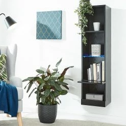 GFW Galicia Wall Mounted Tall Shelving Unit