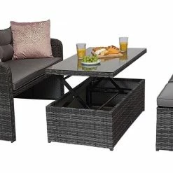 Signature Weave Gemma Sofa Dining Set Baths