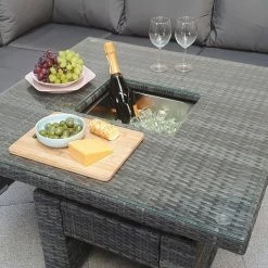 Signature Weave Georgia Corner Dining Set With Lift Table Baths