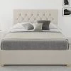 Better Bed Company Better Finchen Off White Linen Ottoman Bed Beds