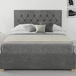 Better Bed Company Beds Better Finchen Charcoal Ottoman Bed