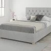 Better Bed Company Better Finchen Storm Grey Ottoman Bed Beds