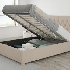Better Bed Company Better Finchen Natural Ottoman Bed Beds