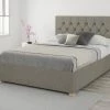Better Bed Company Better Finchen Warm Grey Ottoman Bed