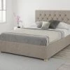 Better Bed Company Better Finchen Knit Light Brown Ottoman Bed