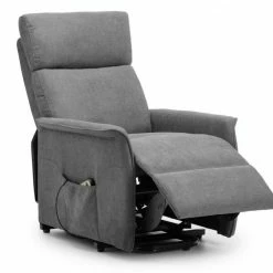 Julian Bowen Helena Rise And Recliner Charcoal Fabric