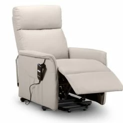 Julian Bowen Helena Rise And Recliner Pebble Faux Leather