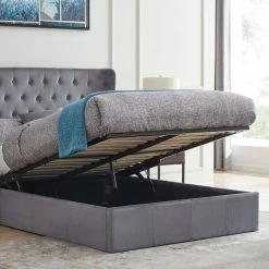 Flintshire Furniture Holway Grey Fabric Ottoman Bed
