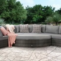 Baths Signature Weave Jessica Large Corner Sofa Set