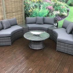 Signature Weave Juliet Half Moon Sofa Set