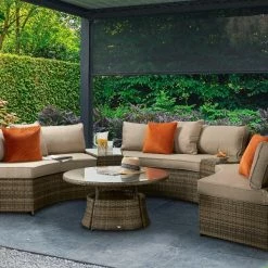 Signature Weave Juliet Half Moon Sofa Set