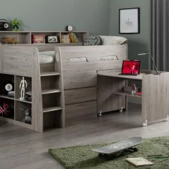 Beds Julian Bowen Jupiter Mid Sleeper Bed Grey Oak