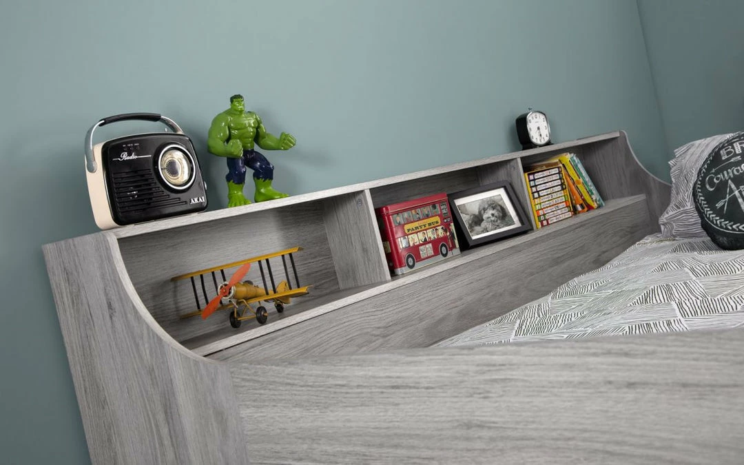 Beds Julian Bowen Jupiter Mid Sleeper Bed Grey Oak