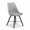 Baths Julian Bowen Kari Dining Chair In Grey And Black