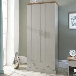 GFW Kendal 2 Door 1 Drawer Wardrobe