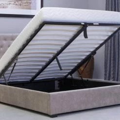 Emporia Beds Kensington Wing Fabric Ottoman Bed