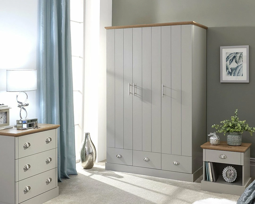 GFW Kendal 3 Door 3 Drawer Wardrobe GFW Furniture