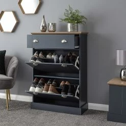 GFW Kendal Deluxe Shoe Cabinet