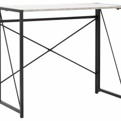 GFW Bramwell Folding Desk Concrete
