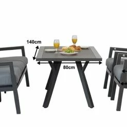 Baths Signature Weave Kimmie 5 Seat High Back Sofa Dining