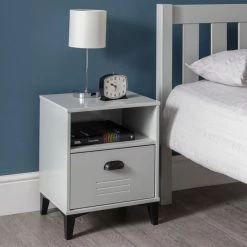 Julian Bowen Lakers Locker 1 Drawer Bedside
