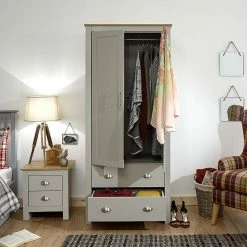 Baths GFW Lancaster 2 Door 2 Drawer Wardrobe
