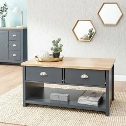 GFW Lancaster 2 Drawer Coffee Table
