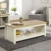 GFW Lancaster Coffee Table With Shelf GFW Furniture