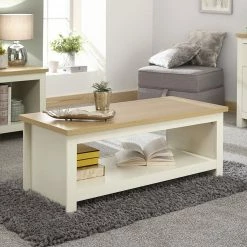 GFW Lancaster Coffee Table With Shelf GFW Furniture