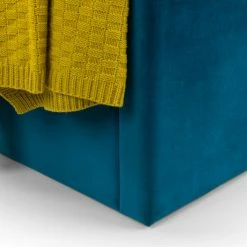 Julian Bowen Langham Scalloped Headboard Storage Bed Teal