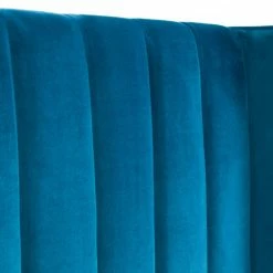 Julian Bowen Langham Scalloped Headboard Storage Bed Teal