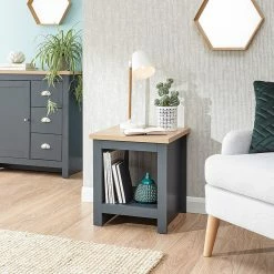GFW Lancaster Side Table With Shelf