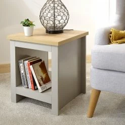 GFW Lancaster Side Table With Shelf
