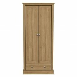 LPD Furniture Devon Oak 2 Door Wardrobe