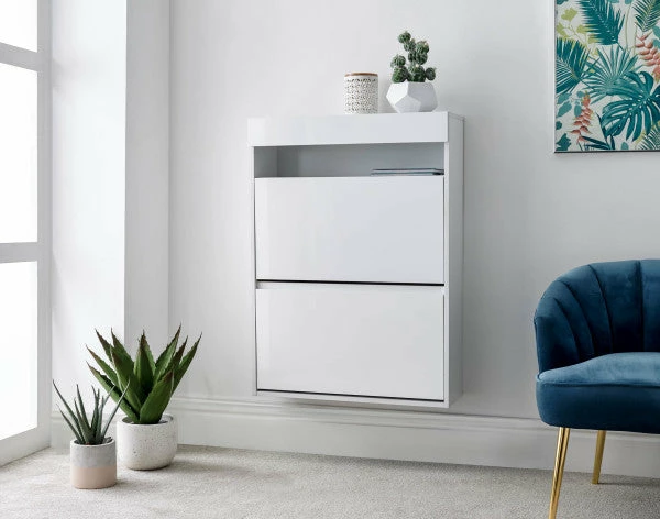 Free Standing Baths GFW Galicia Wall Hanging Two Tier Shoe Cabinet