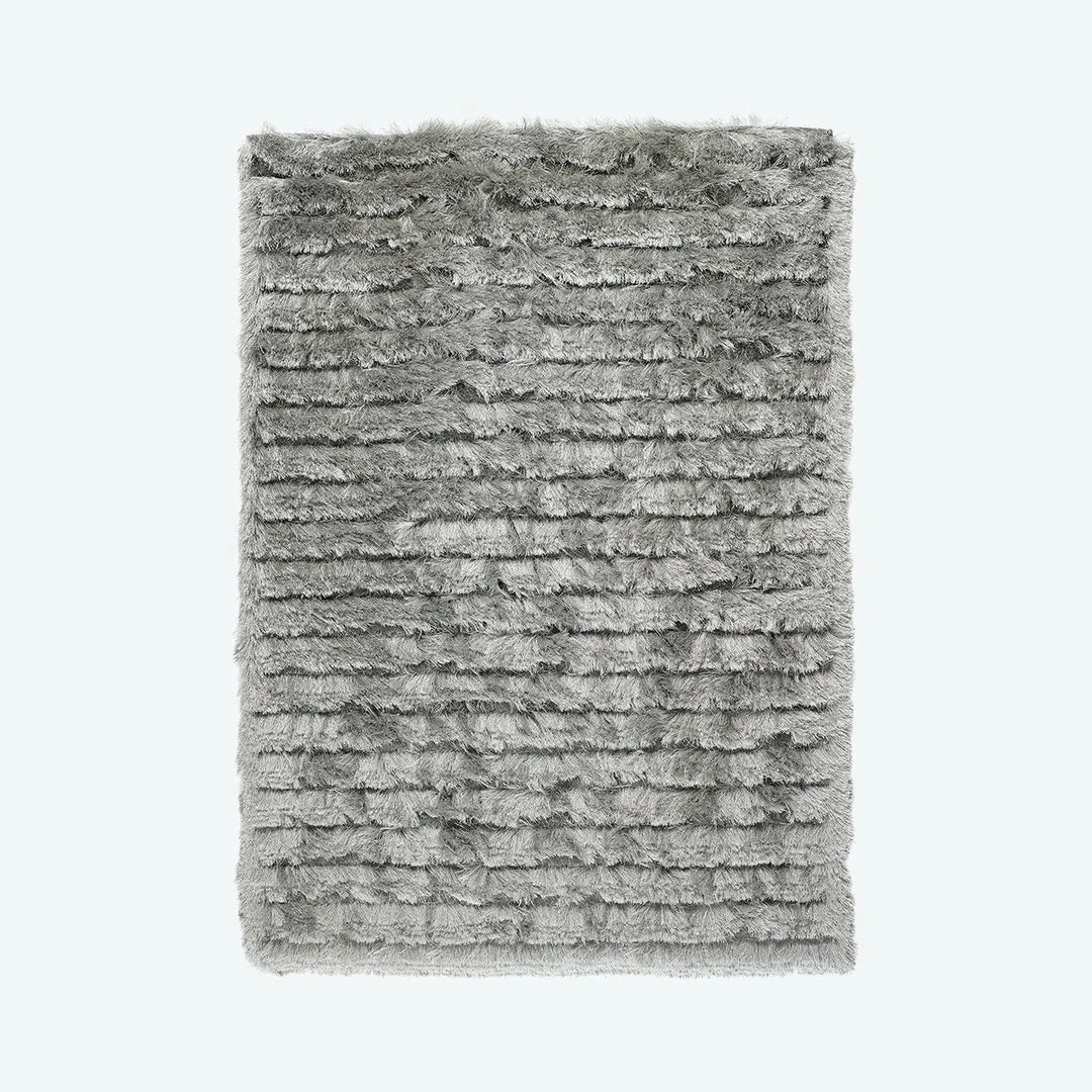 Origins Carved Glamour Rug Silver