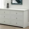 Julian Bowen Radley 6 Drawer Chest White Baths
