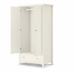 Julian Bowen Maine 2 Door Combination Wardrobe Surf White Baths