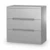 Julian Bowen Manhattan 3 Drawer Chest Grey Baths