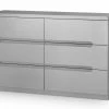 Baths Julian Bowen Manhattan 6 Drawer Wide Chest Grey