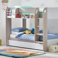 Julian Bowen Mars Bunk And Underbed - Taupe Bunk Beds