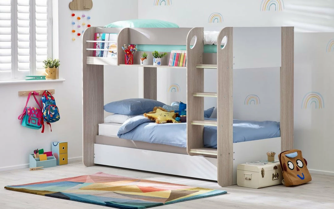 Julian Bowen Mars Bunk And Underbed - Taupe Bunk Beds